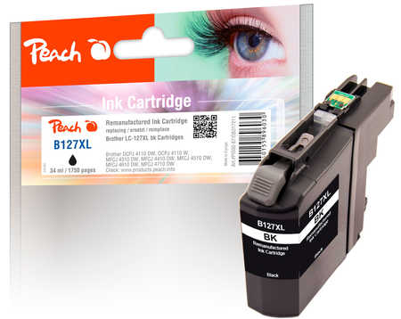 PI500-87 | Peach Inkoustová náplň kompatibilní s Brother LC-127XL černá (black)