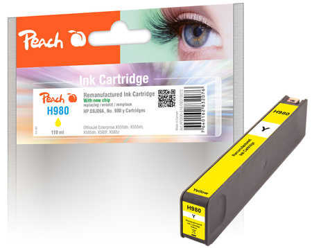 PI300-516 | Peach Inkoustová náplň kompatibilní s HP D8J09A, No 980 - žlutá (yellow), REM