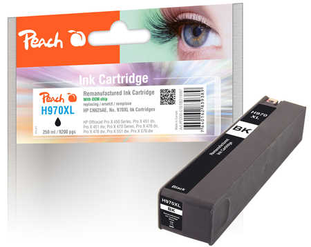 PI300-518 | Peach Inkoustová náplň kompatibilní s HP CN625AE, č 970XL - černá (black)
