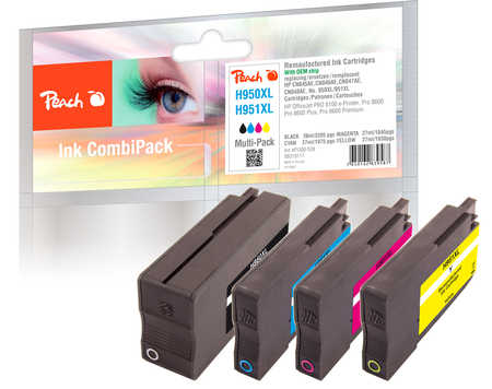 PI300-538 | Peach MultiPack inkoustových nápní HP No 950XL/951XL, CN045-048