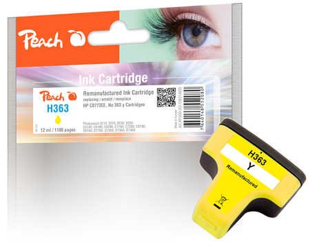 PI300-301 | Peach HP C8773EE, No 363 inkoustová náplň žlutá ( yellow)