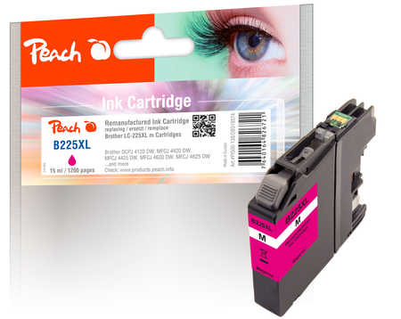 PI500-138 | Peach Inkoustová náplň, kompatibilní s Brother LC-225XL - purpurová (magenta)