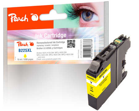 PI500-139 | Peach Inkoustová náplň, kompatibilní s Brother LC-225XL - žlutá (yellow)