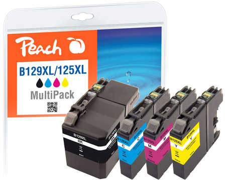 PI500-167 | Sada Peach MultiPack, kompatibilní s Brother LC-129XL / LC-125XL