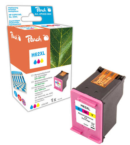 PI300-664 | Peach Inkoustová náplň kompatibilní s HP č 62 XL - barevná (color)