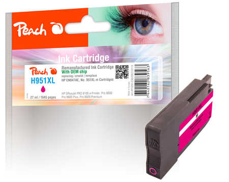 PI300-536 | Peach Inkoustová náplň HP No951XL purpurová (magenta), CN047AE