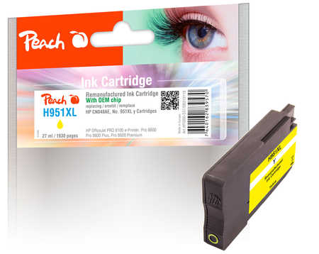 PI300-537 | Peach Inkoustová náplň HP No951XL žlutá (yellow), CN048AE