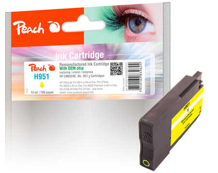 PI300-542 | Peach Inkoustová náplň HP No951 žlutá (yellow), CN052AE