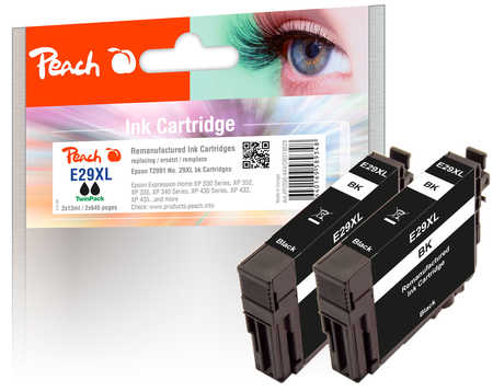 PI200-444 | Peach Twinpack kompatibilní EPSON č 29XL T2991 (T299140) černá(black)