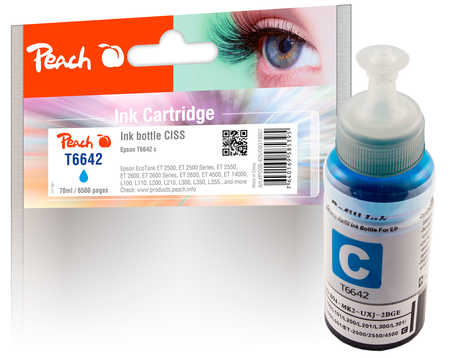 PI200-425 | Peach Lahvička s inkoustem, azurová (cyan), pro Epson CISS - T6642