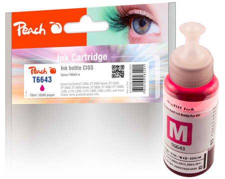 PI200-426 | Peach Lahvička s inkoustem, purpurová (magenta), pro Epson CISS - T6643