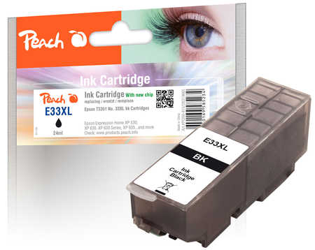 PI200-415 | Peach Inkoustová náplň, kompatibilní s Epson č 33XL - T3351 - černá