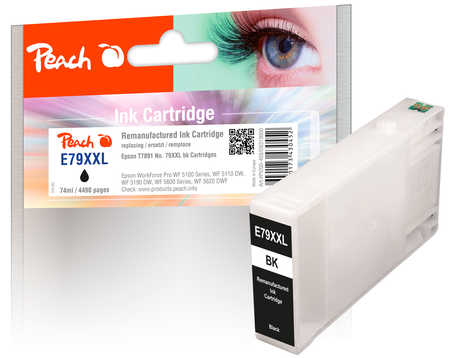PI200-458 | Peach Inkoustová náplň, kompatibilní s Epson č 79XXL - T7891 - černá, REM, OEM