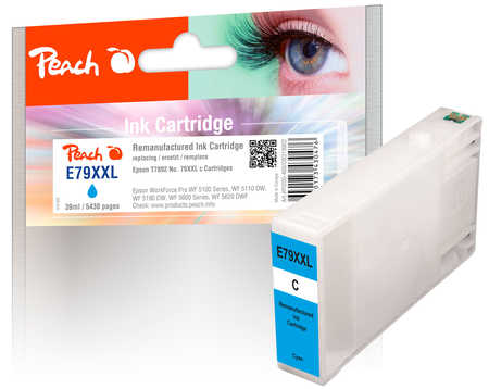 PI200-460 | Peach Inkoustová náplň, kompatibilní s Epson č 79XXL - T7892 - azurová, REM, OEM