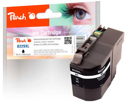 PI500-169 | Peach Inkoustová náplň, kompatibilní s Brother LC-229XLBK - černá