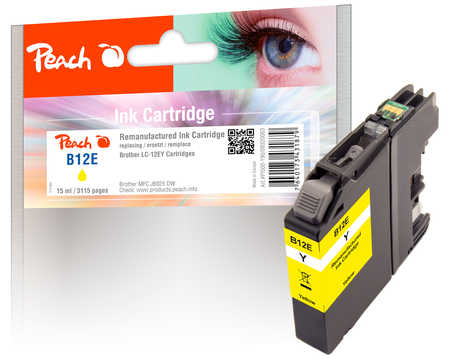 PI500-190 | Peach Inkoustová náplň, kompatibilní s Brother LC-12E - žlutá (yellow)