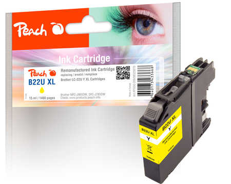 PI500-209 | Peach Inkoustová náplň, kompatibilní s Brother LC-22U XL - žlutá (yellow)