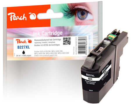 PI500-136 | Peach Inkoustová náplň, kompatibilní s Brother LC-227XL - černá