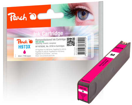 PI300-962 | Peach Inkoustová náplň kompatibilní s HP č 973X (F6T82AE) - purpurová (magenta), REM