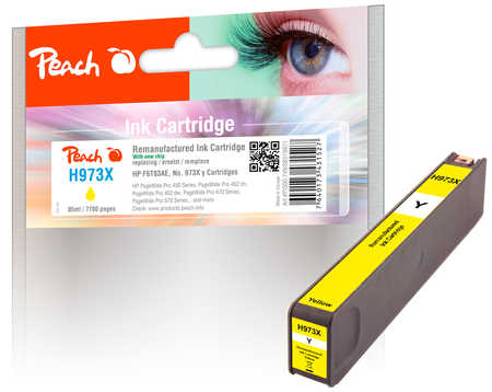 PI300-963 | Peach Inkoustová náplň kompatibilní s HP č 973X (F6T83AE) - žlutá (yellow), REM