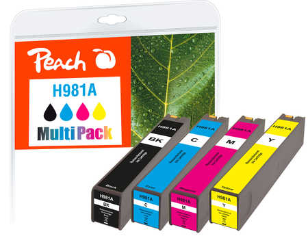 PI300-776 | sada tonerů Peach Multi-Pack kompatibilní s HP č 981A - (J3M71A) černý, (J3M68A) azurový, (J3M69A) purpurový, (J3M70A) žlutý, REM