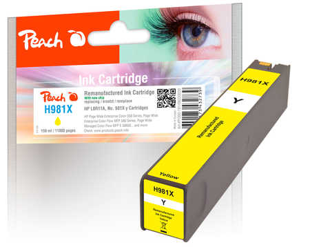 PI300-781 | Peach Inkoustová náplň kompatibilní s HP č 981X (L0R11A) - žlutá (yellow), REM