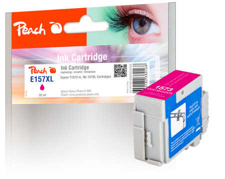 PI200-609 | Peach Inkoustová náplň Epson T1573 purpurová (magenta), kompatibilní náplň 157XL