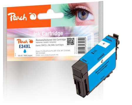 PI200-555 | Peach Inkoustová náplň, kompatibilní s Epson č T3472, 34XL azurová