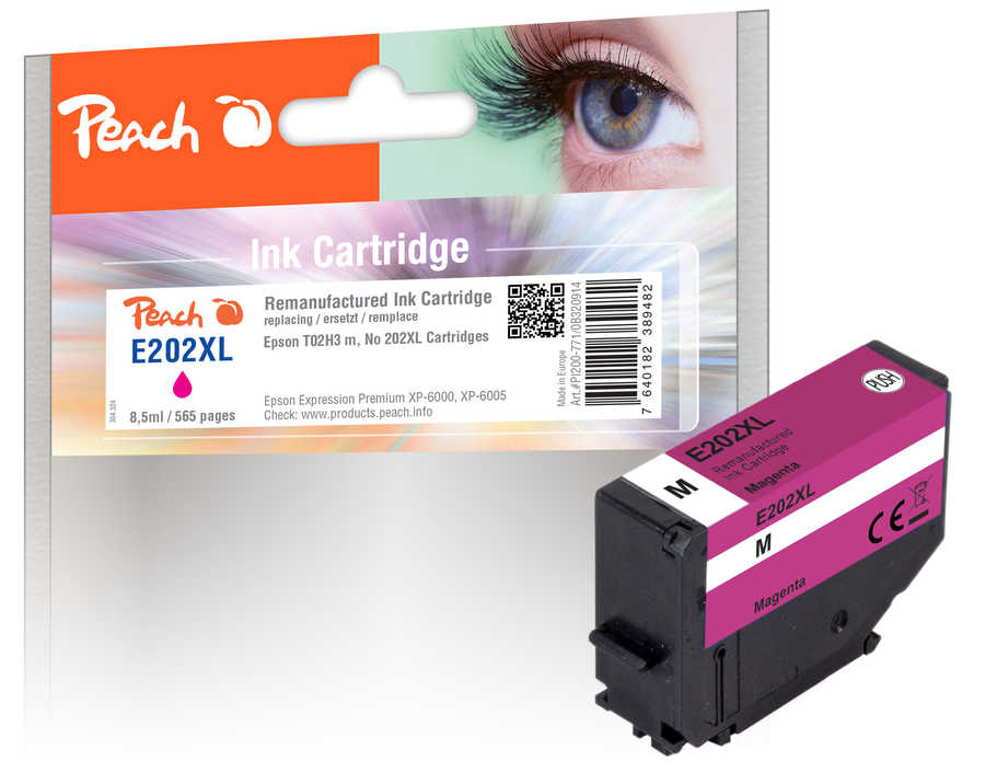 PI200-771 | Peach Inkoustová náplň, kompatibilní s Epson č 202XL - T02H3 - purpurová