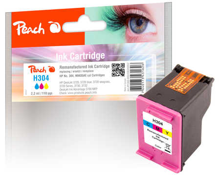 PI300-800 | Peach inkoustová náplň kompatibilní s HP č 304 (N9K05AE), barevná