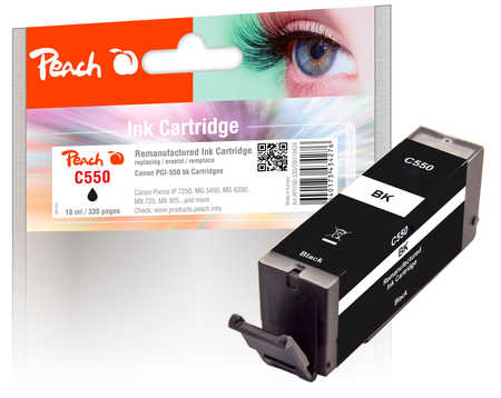 PI100-320 | Peach Inkoustová kazeta černá (black), kompatibilní s PGI-550, REM