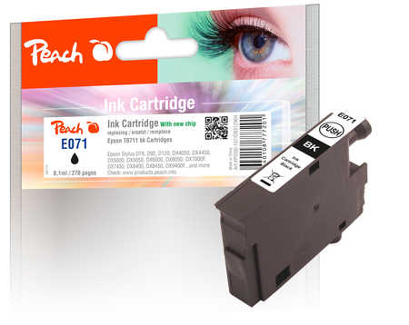 PI200-107 | Ink náplň Peach kompatibilní s Epson T0711 černá (black)