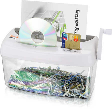 Peach ruční skartovač PS300-21 papír+CD/DVD+kreditky