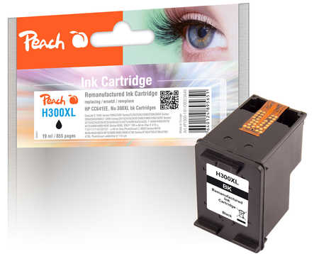 PI300-191 | Peach HP 300XL kompatibilní inkoustová náplň černá (black)