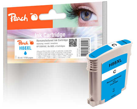 PI300-165 | Peach HP C9386AE, inkoustová náplň č 88 XL azurová (cyan)