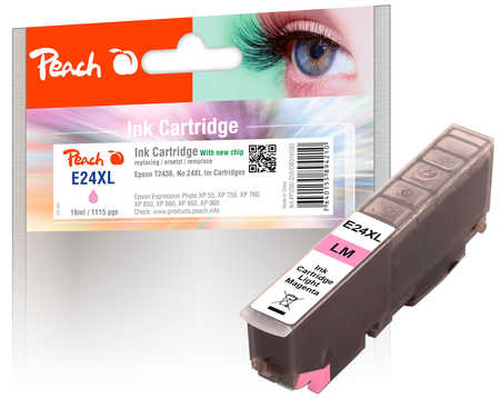 PI200-255 | Peach Inkoustová náplň Epson No24XL foto purpurová (photo magenta), kompatibilní s T2436