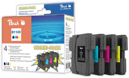 PI500-44 | Sada náplní Peach Multi Pack, kompatibilní s Brother LC-1100