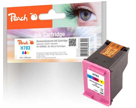 PI300-438 | Peach HP 703, kompatibilní s CB888AE, barevná (color), REM, OEM